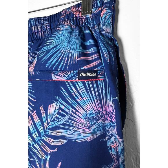 Chubbies Men's The Prehistoric Blues 5.5” Classic Swim Trunk Shorts Mesh Lined L - Picture 3 of 10